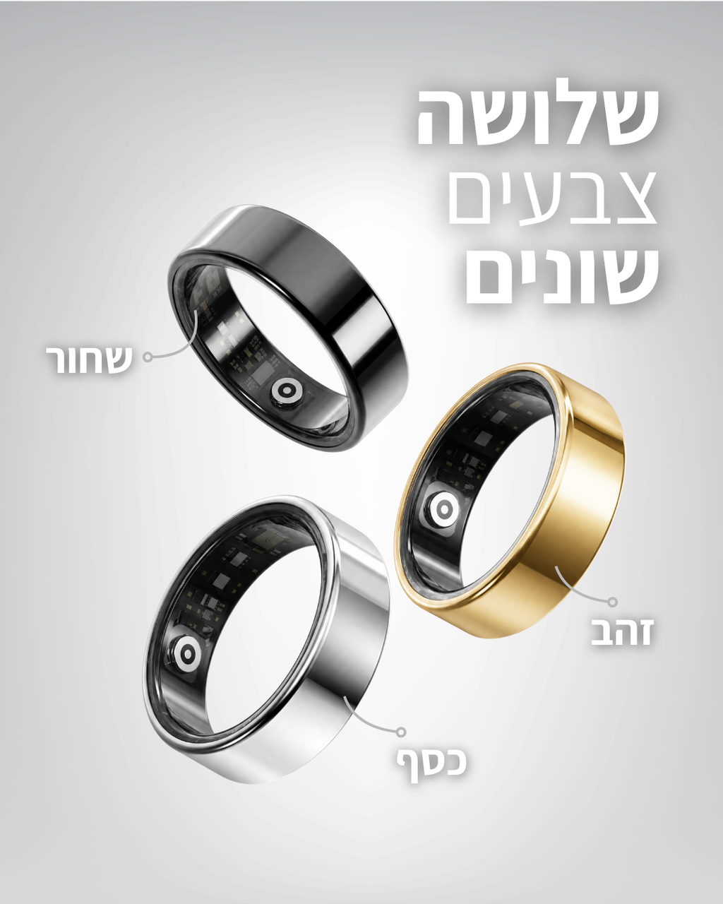 טבעת מעקב בריאותי | AURA RING